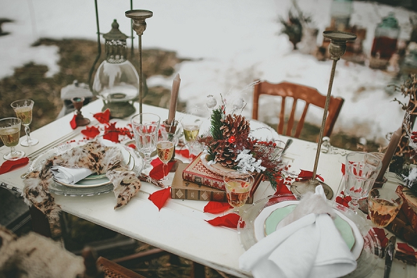 Snowy Winter Wedding Inspiration Shoot