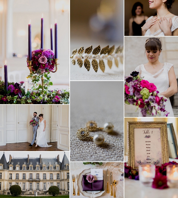 Violet Inspired Château de Santeny Wedding Snapshot