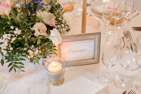 french wedding table names