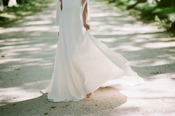 light and airy wedding dress