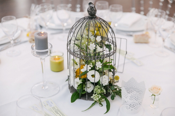 Birdcage wedding centerpiece