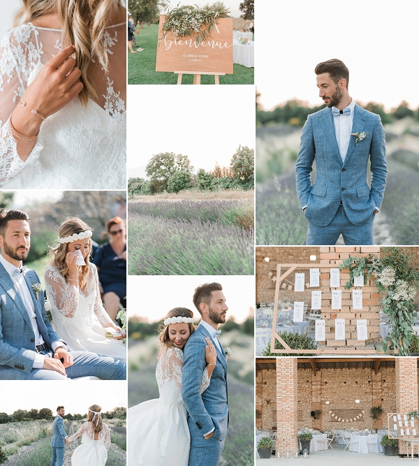Chic Lavender Field Provence Wedding Snapshot
