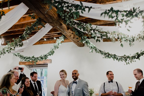 Floral Canopies Draping Foliage