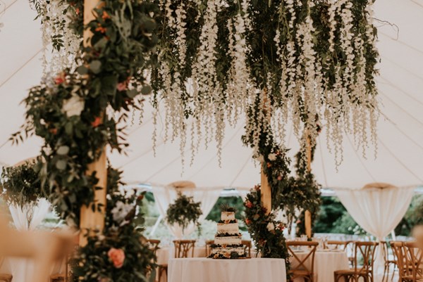 Floral Canopies Wedding Venue Decoration