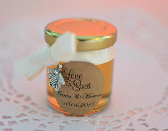 Honey Bee Charm Jar Wedding Favour