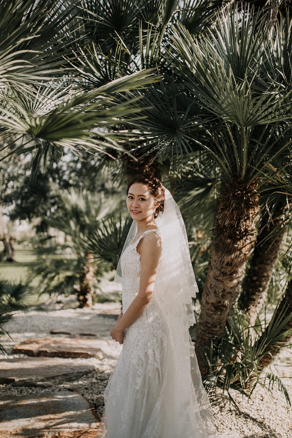 Outdoor bridal portrait