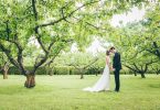 Outdoor wedding portraits