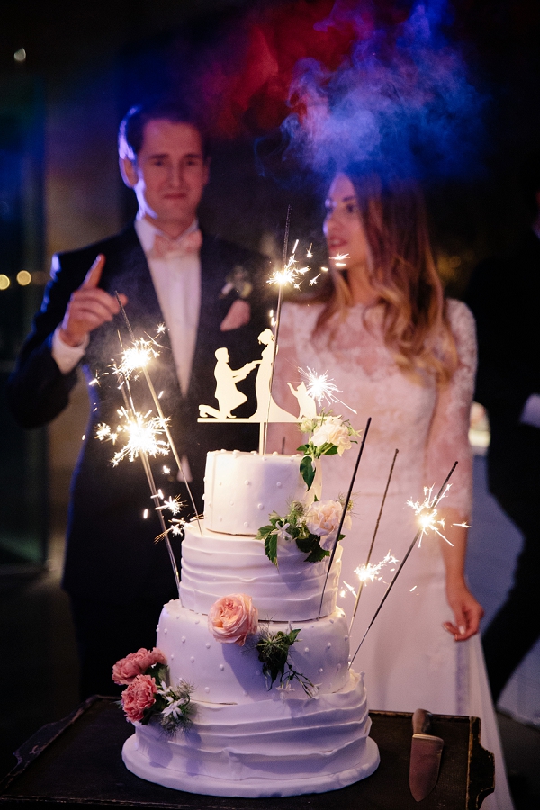 Personalised wedding cake topper
