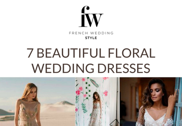7 Floral Wedding Dresses short