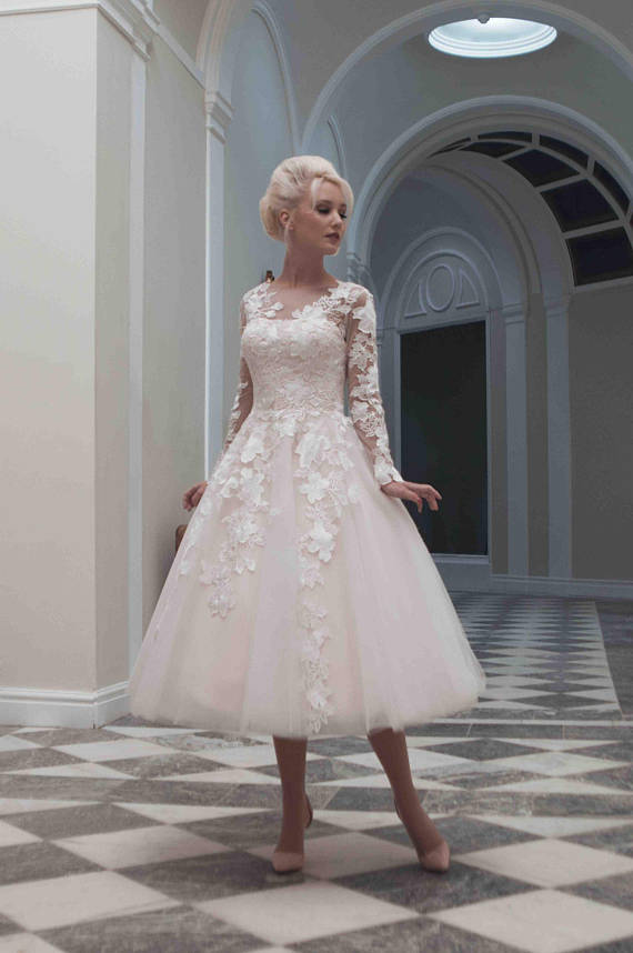 Mooshki floral design 50s wedding dress