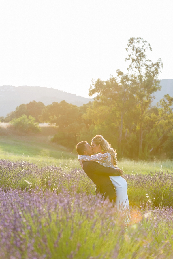 lavender field wedding photos