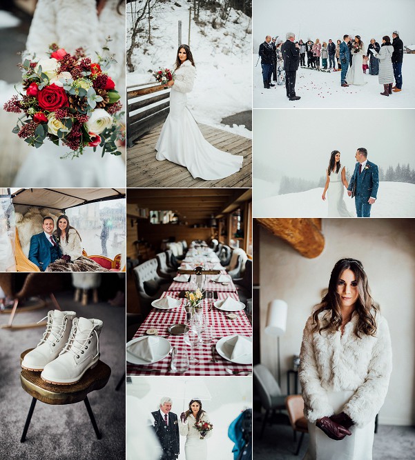 A Dreamy French Alps Winter Wedding Snapshot