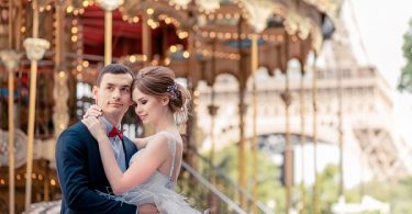 romantic paris wedding photography