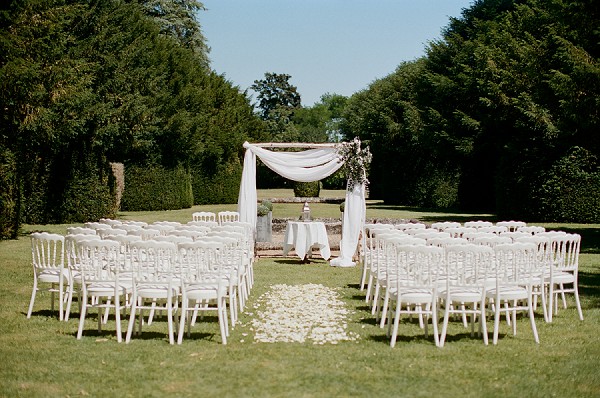 Charente outdoor wedding ceremony
