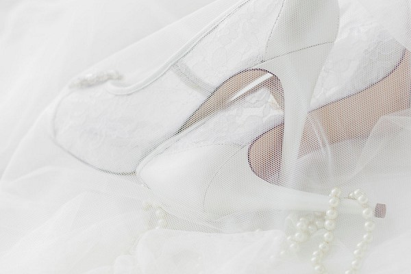 Lace wedding shoes