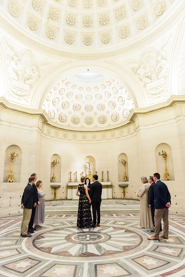 La Chapelle Expiatoire intimate ceremony