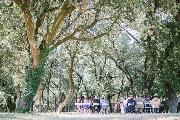Provence outdoor wedding ceremony
