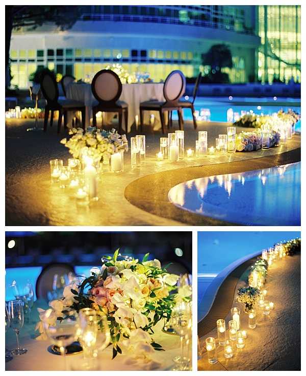 candle lit monaco wedding