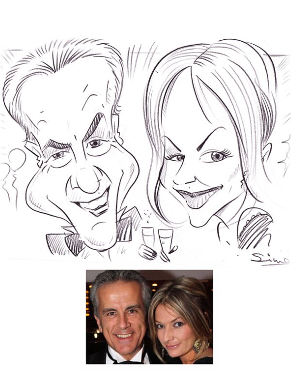 wedding caricaturist in South of France, Caricatures 4U