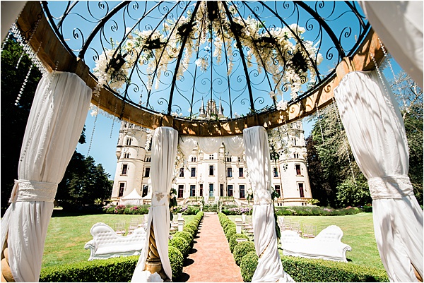 Wedding at Chateau Challain France Canopy
