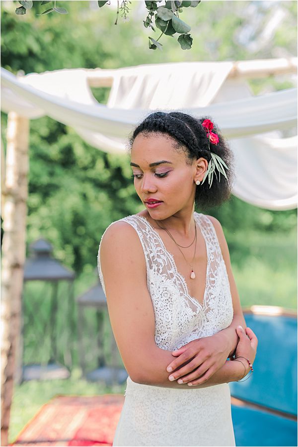 Dare to be Different wedding inspiration in France hair and make-up