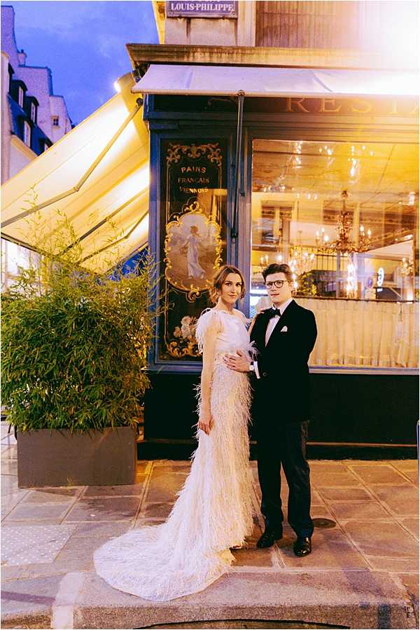Paris Vintage Elopement Couple