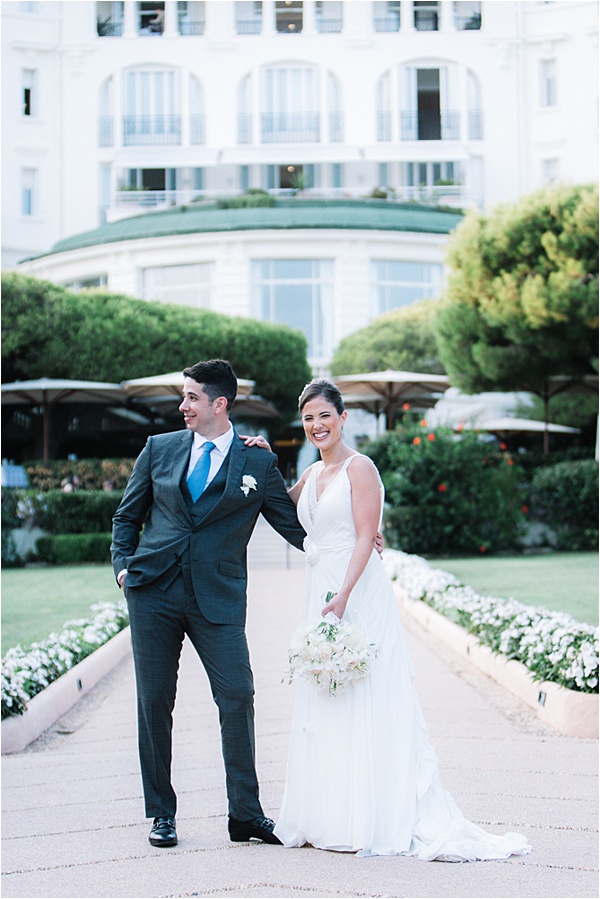 Grand Hôtel du Cap Ferrat Wedding Dress and Suit