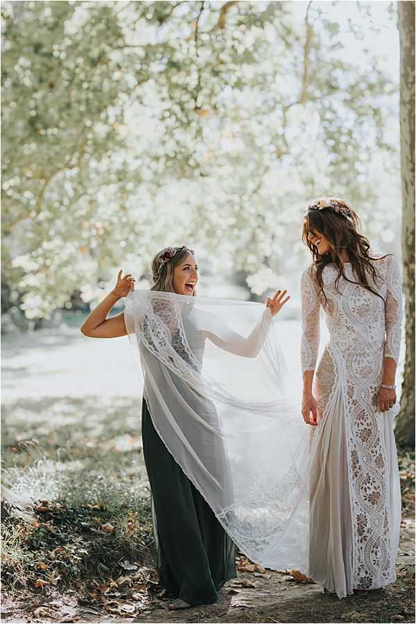 Bohemian Scottish Wedding in France French Wedding Style