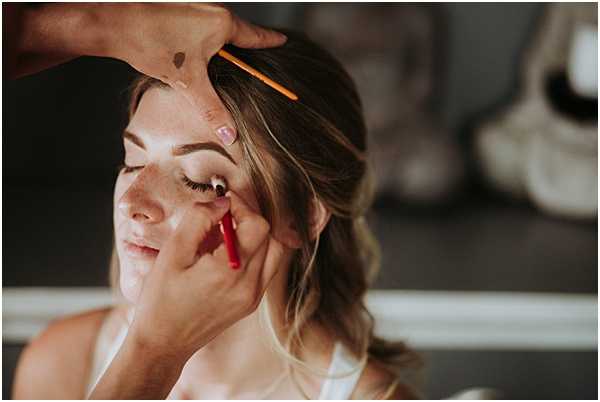 Bride getting ready for her Wedding in Alsace