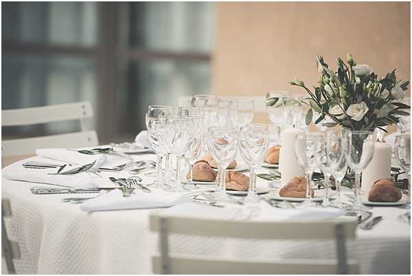 Chateau Wedding in Provence Table Setting