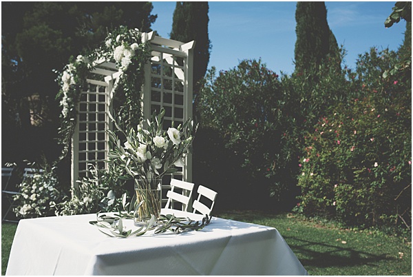Chateau Wedding in Provence Wedding Ceremony