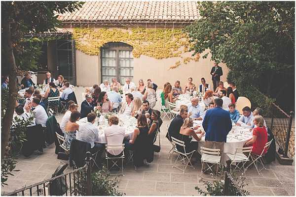 Chateau Wedding in Provence Wedding Reception