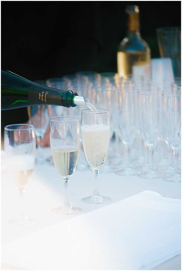 French Destination Wedding Champagne Toast