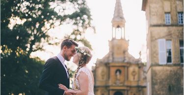 Lovely couple at Elegant French Chateau Wedding