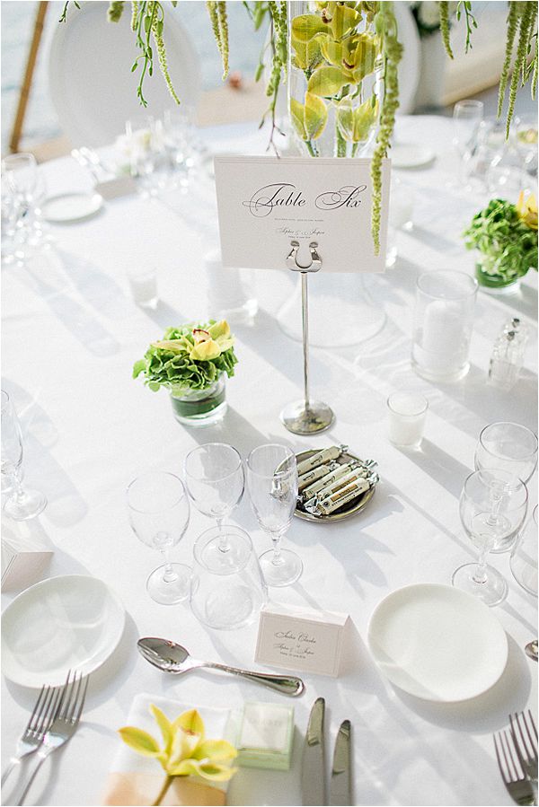 Table setting at Cap d' Antibes wedding