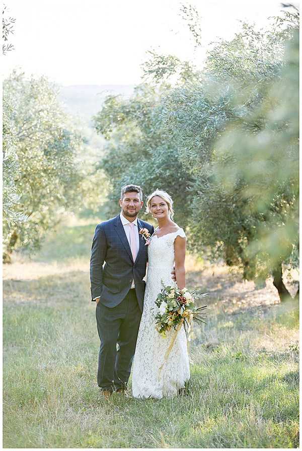 The Happy Couple after their Wedding in Languedoc Rousillion