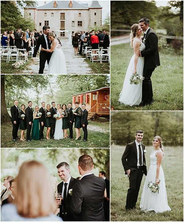 The Happy couple at their wedding in Alsace