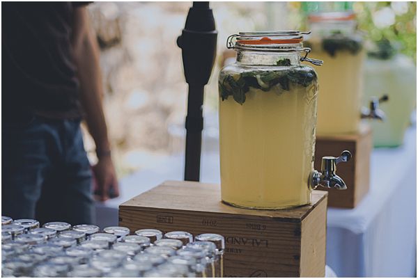 Kilner Jars with Lemonade