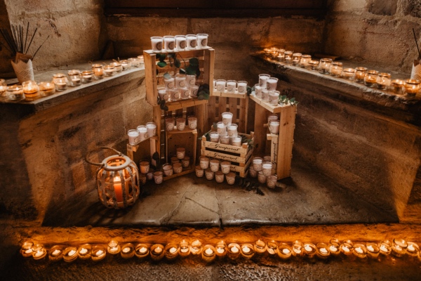 personalised candles wedding