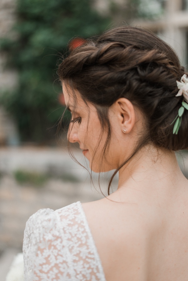 bridal french hairstyle