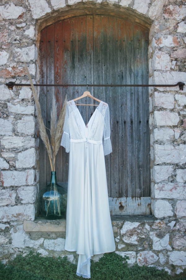 Boho bridal gown