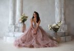 Our Stories Bridal Pink Tulle Gown