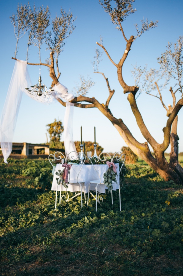 country wedding table