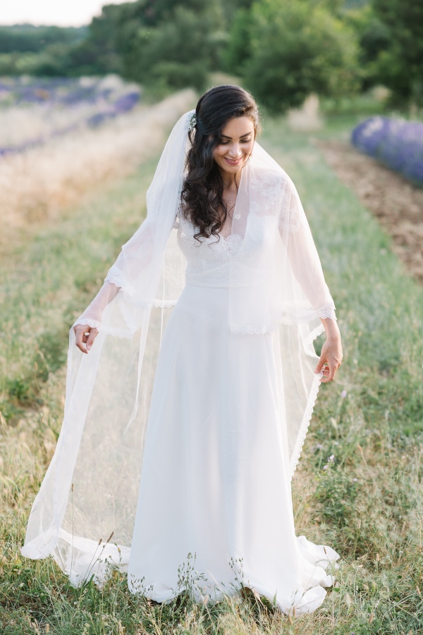 long bridal veil