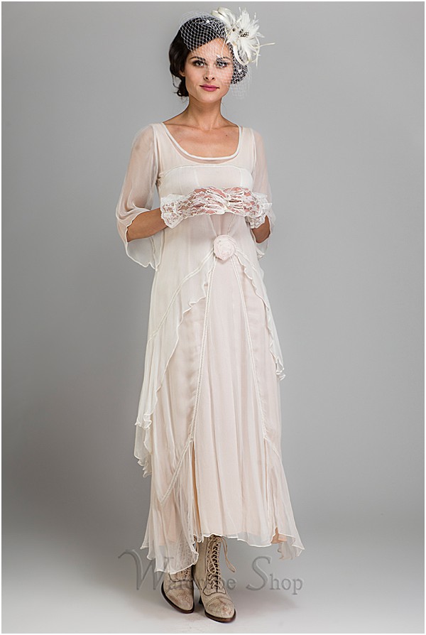 Great Gatsby Party Dress in Ivory by Nataya