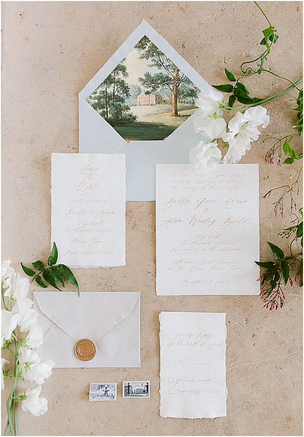 stationary in a provence Wedding