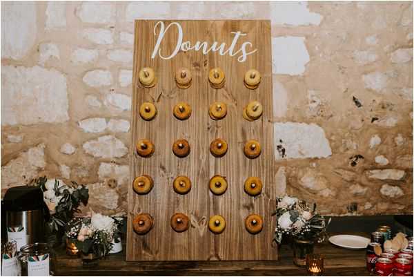 Donut board at wedding reception * Image by tub of jelly