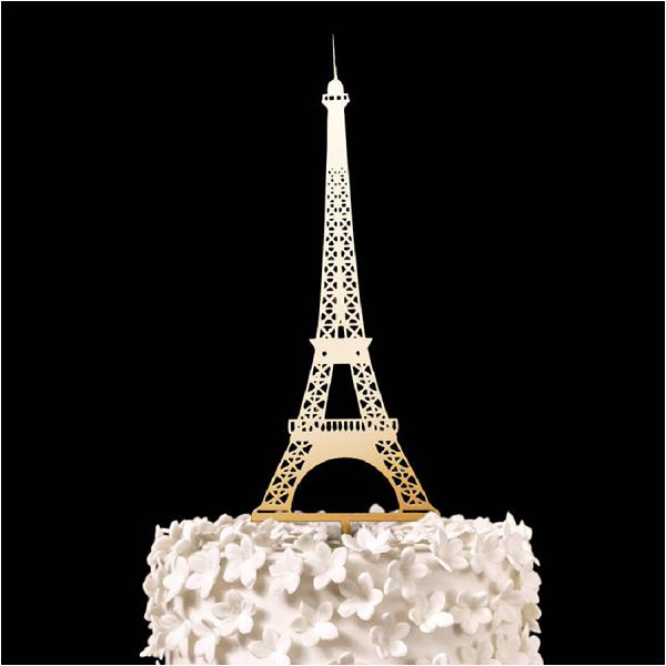 Eiffel Tower Wedding Cake topper