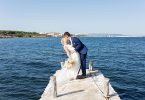 by the ocean wedding