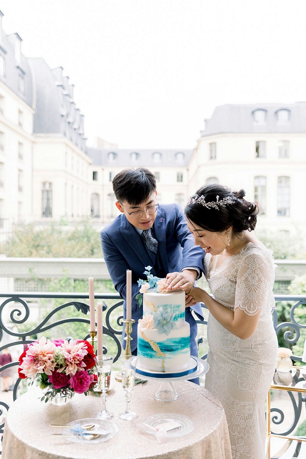 paris wedding cake